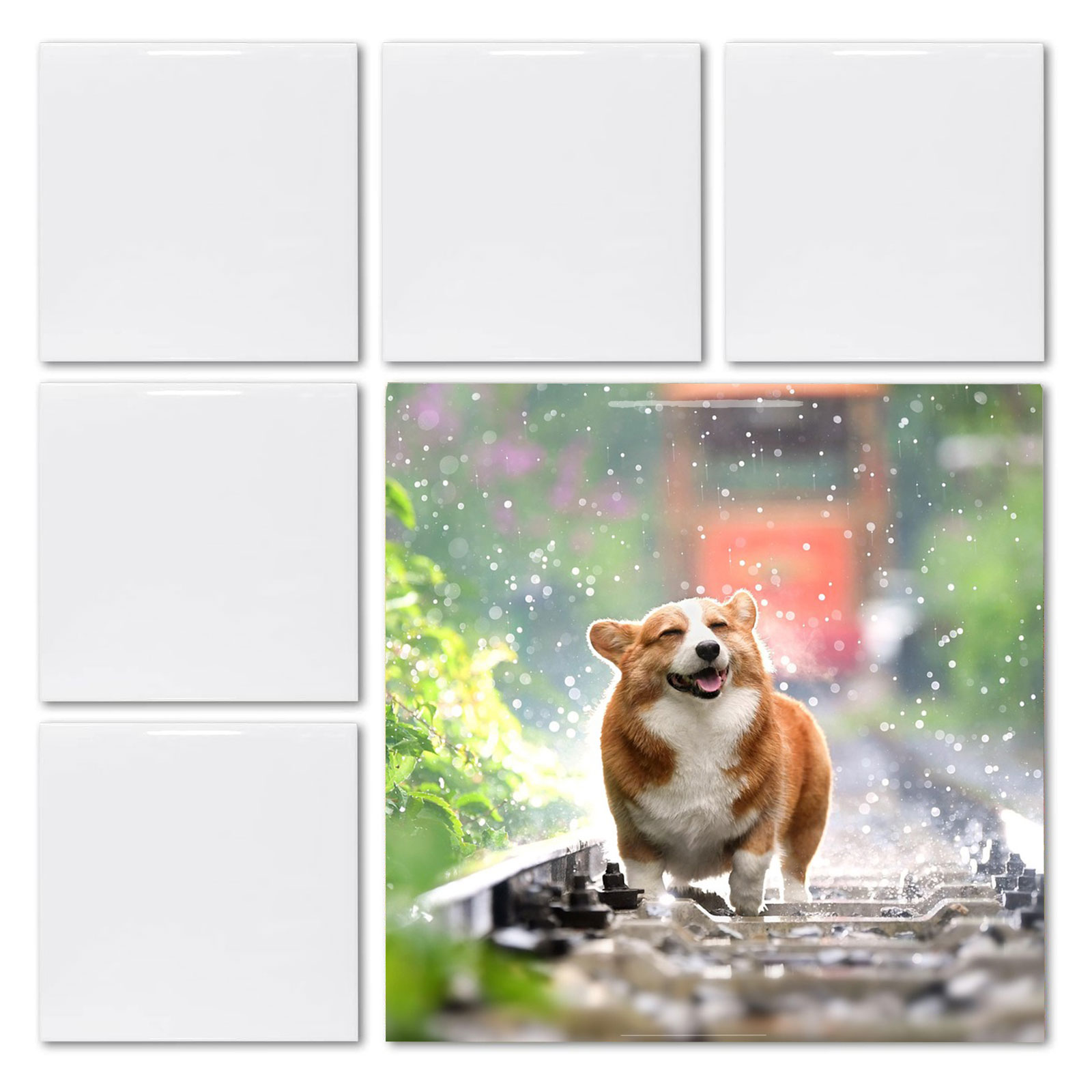 20개 4.25인치 x 4.25인치 승화용 백색 사각  - Ceramic Tile Blank 리뷰 및 가격