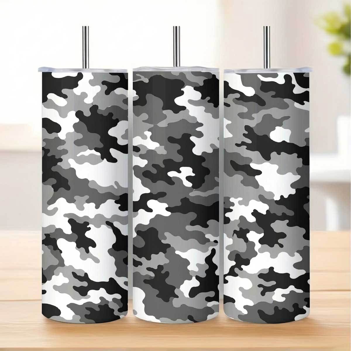 20온스 그레이 블랙 화이트 카모플라주 패턴 스테인리스 - Tumbler 20Oz White 리뷰 및 가격